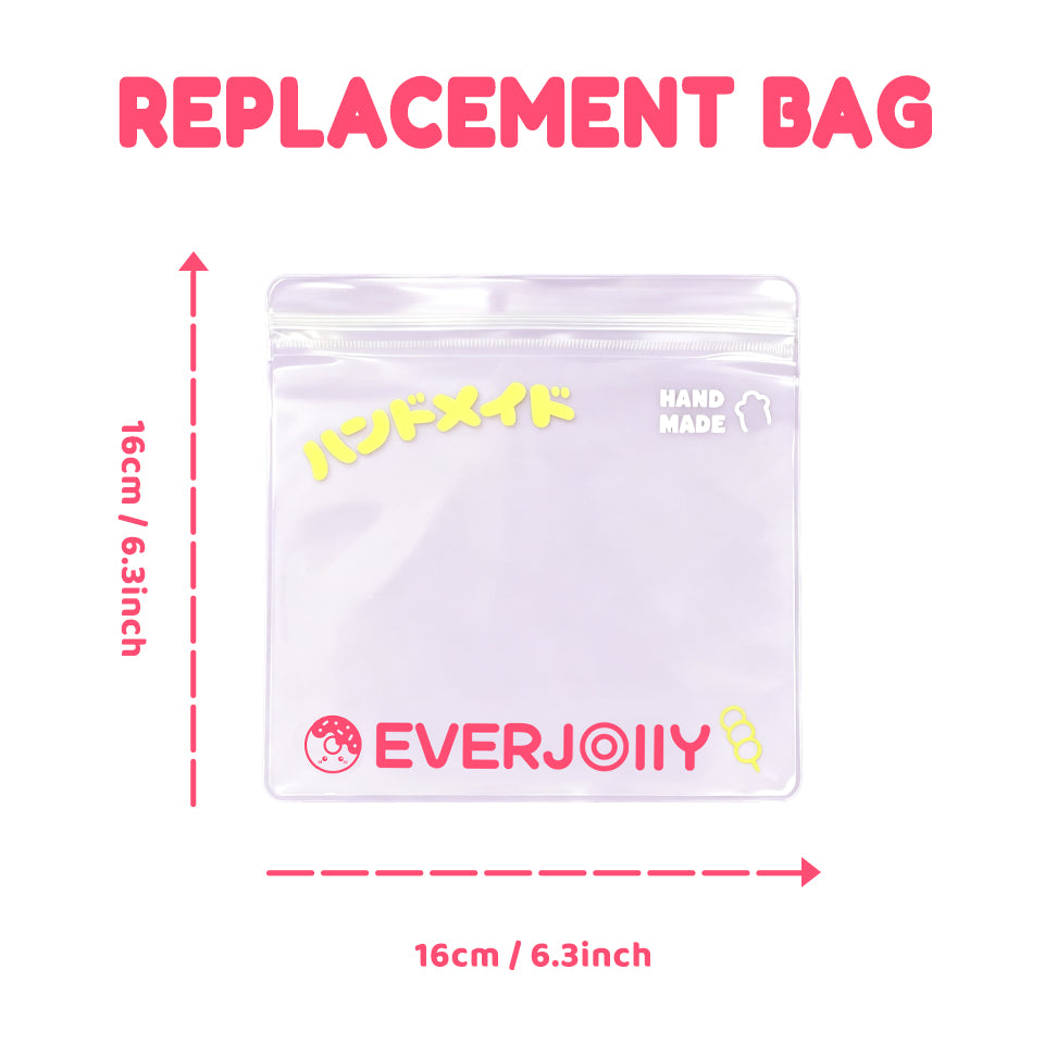 EVERJOLLY Replacement Bags for Squishy – 20pcs Pack, 2 Size Options (16cm / 17cm)