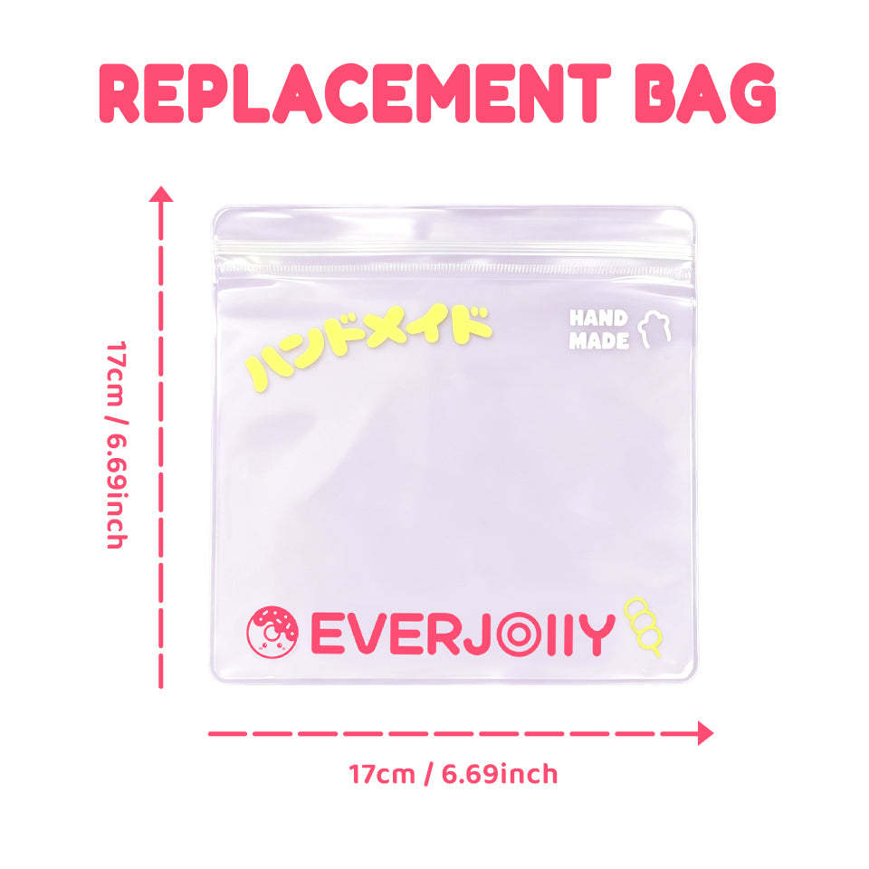 EVERJOLLY Replacement Bags for Squishy – 20pcs Pack, 2 Size Options (16cm / 17cm)