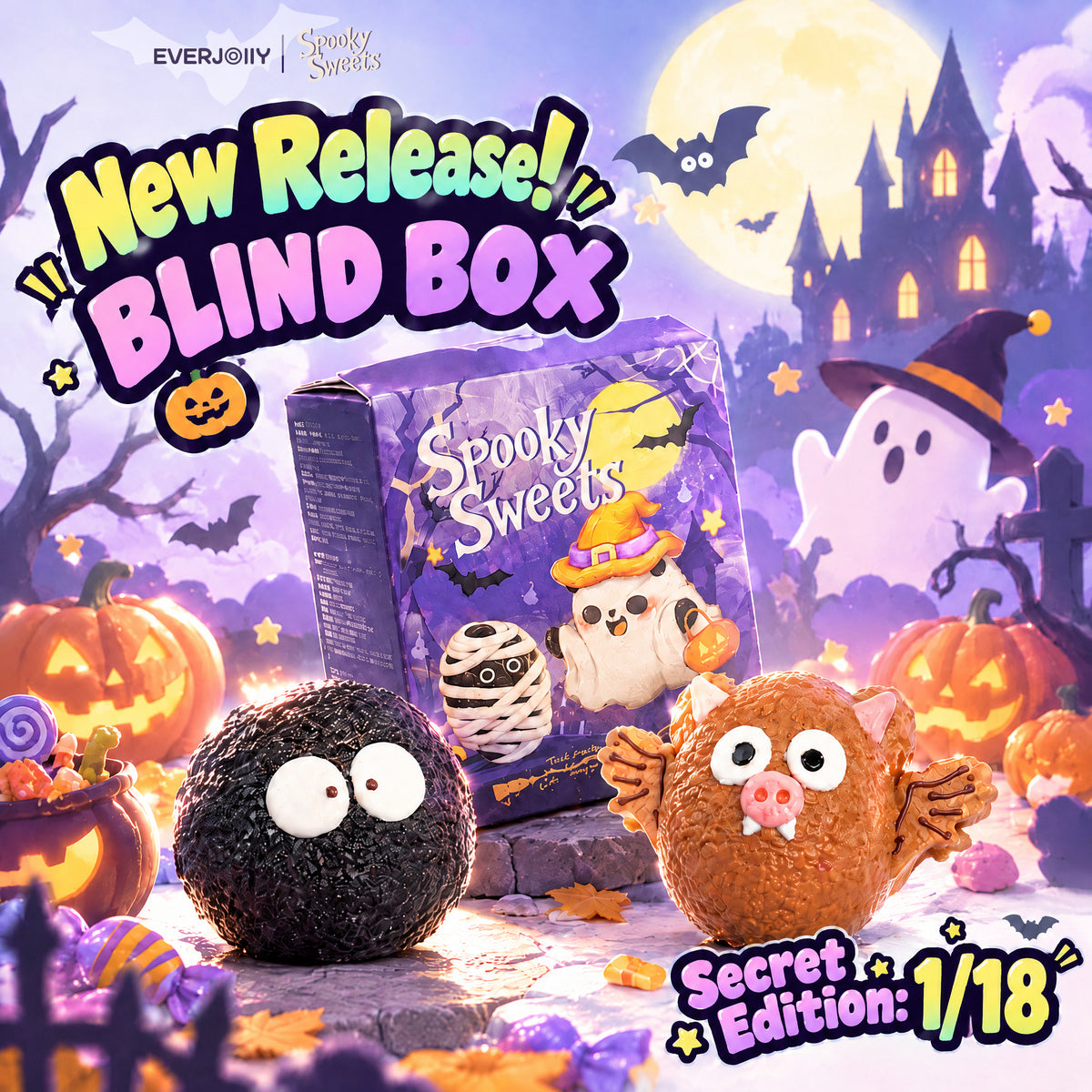 Everjolly-Spooky Sweets 【Muddy Texture】【No retums if open】【Blind Box】