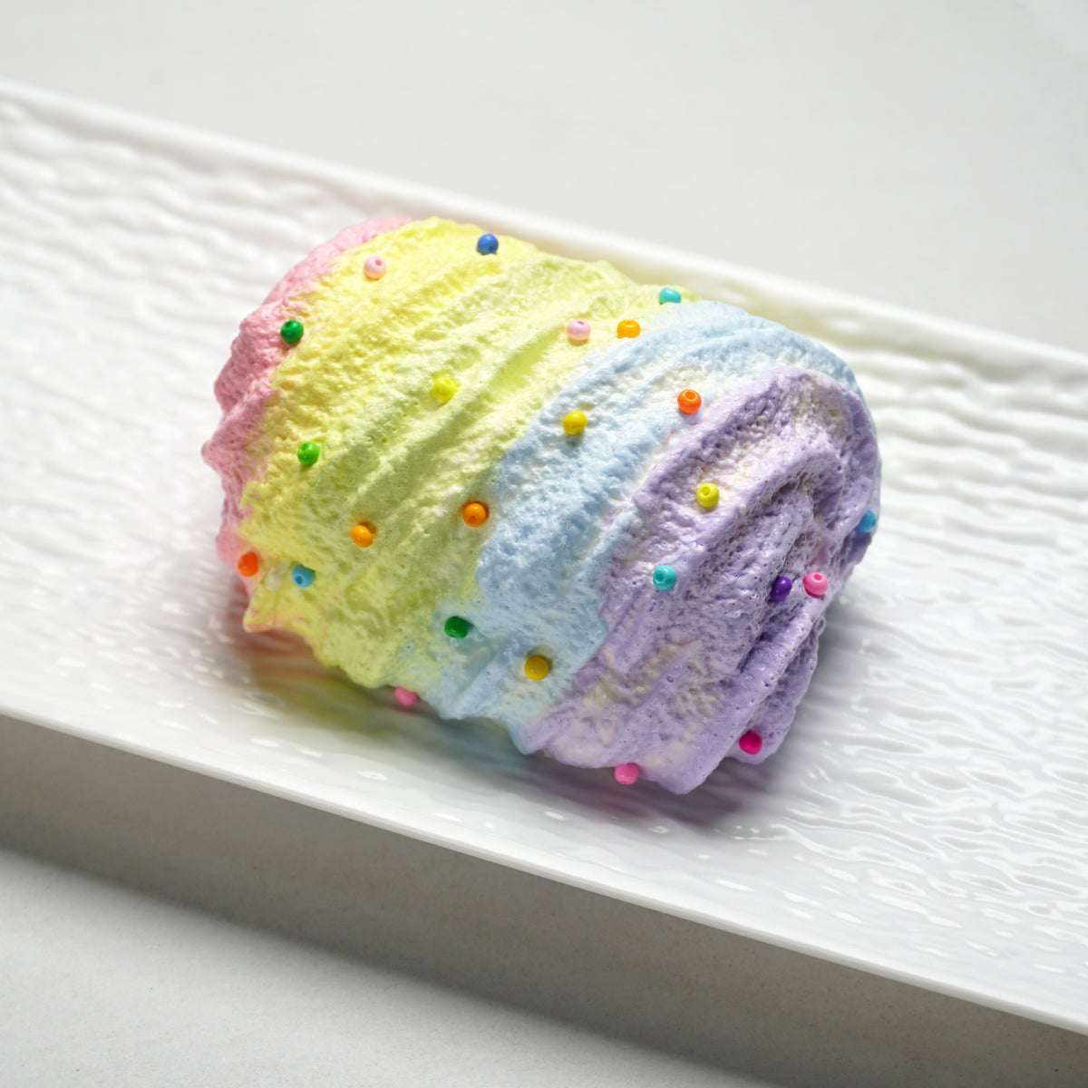 EVERJOLLY Rainbow Cream Roll Squishy – Super Soft Slow-Rising Stress Relief Toy
