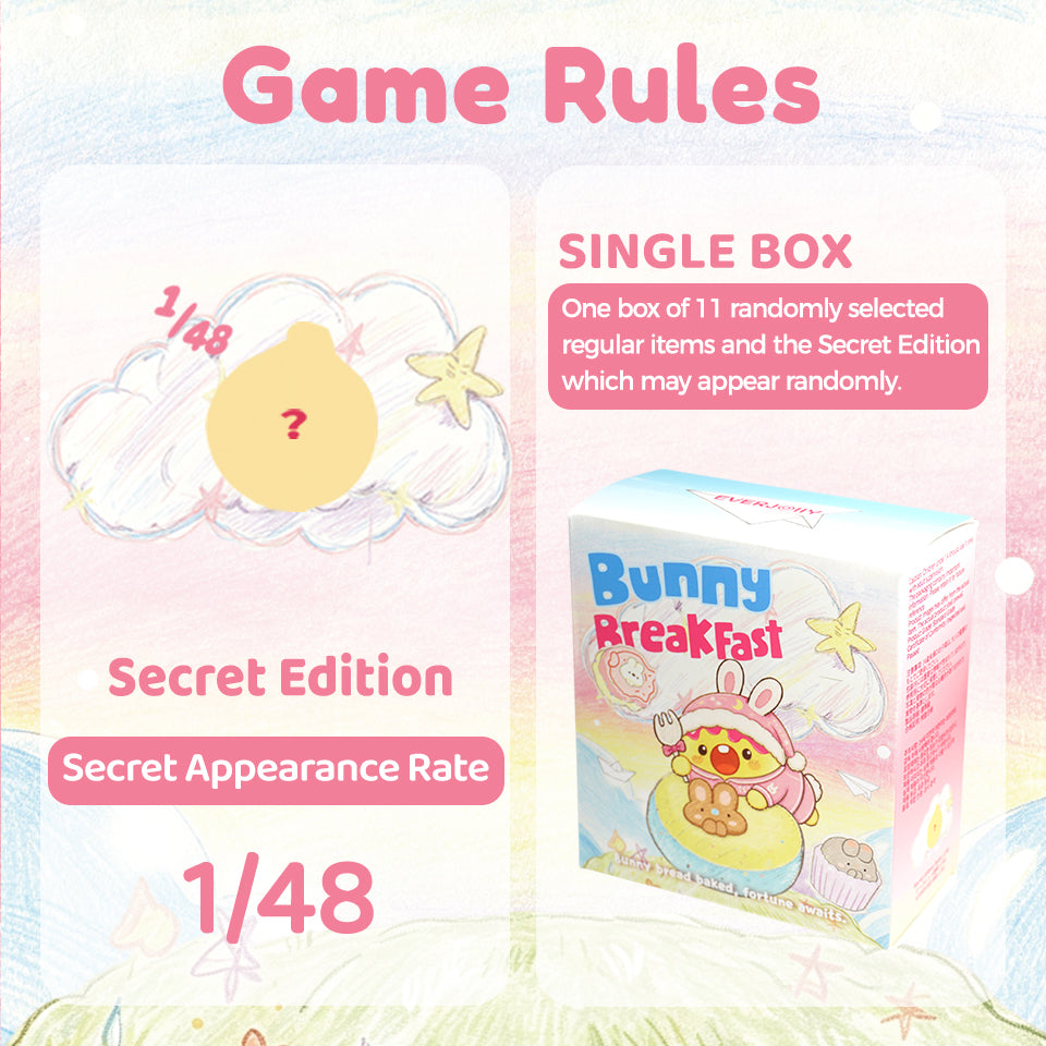 Everjolly- Bunny Breakfast [Smooth Cream Texture] [Slow Rebound] [No retums if open] [Blind Box]