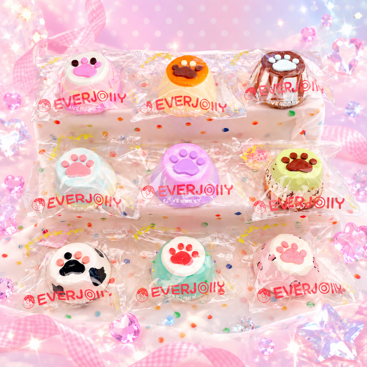 Everjolly Paw Party  -【Muddy and Coconut Oil Texture 】【No retums if open】【Blind Box】【250g-265g】