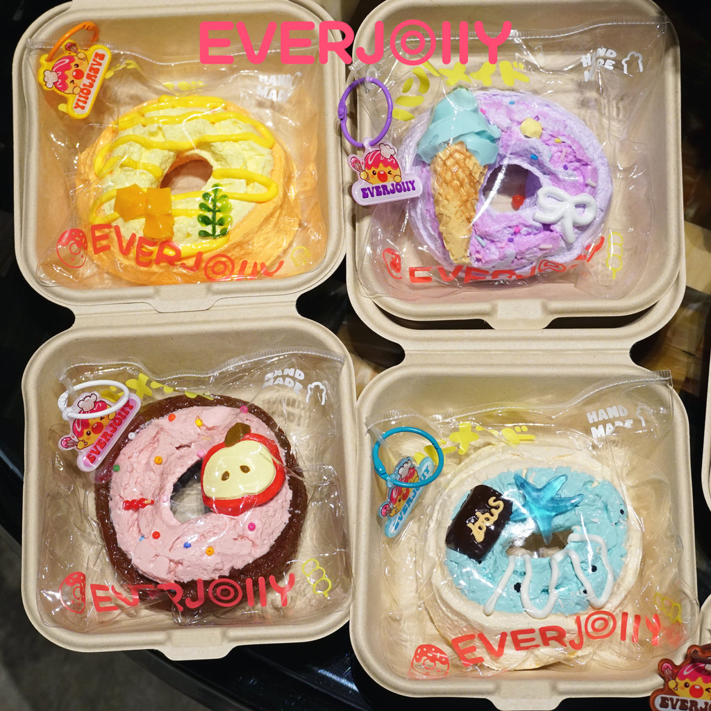 [EVERJOllY]-Bouncy Donut Party【No returns or exchangesonce opened】.taba squishy -blind boxes