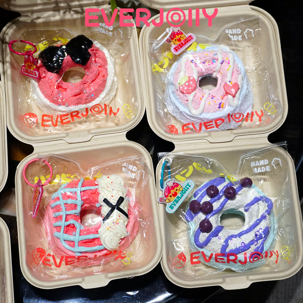 [EVERJOllY]-Bouncy Donut Party【No returns or exchangesonce opened】.taba squishy -blind boxes