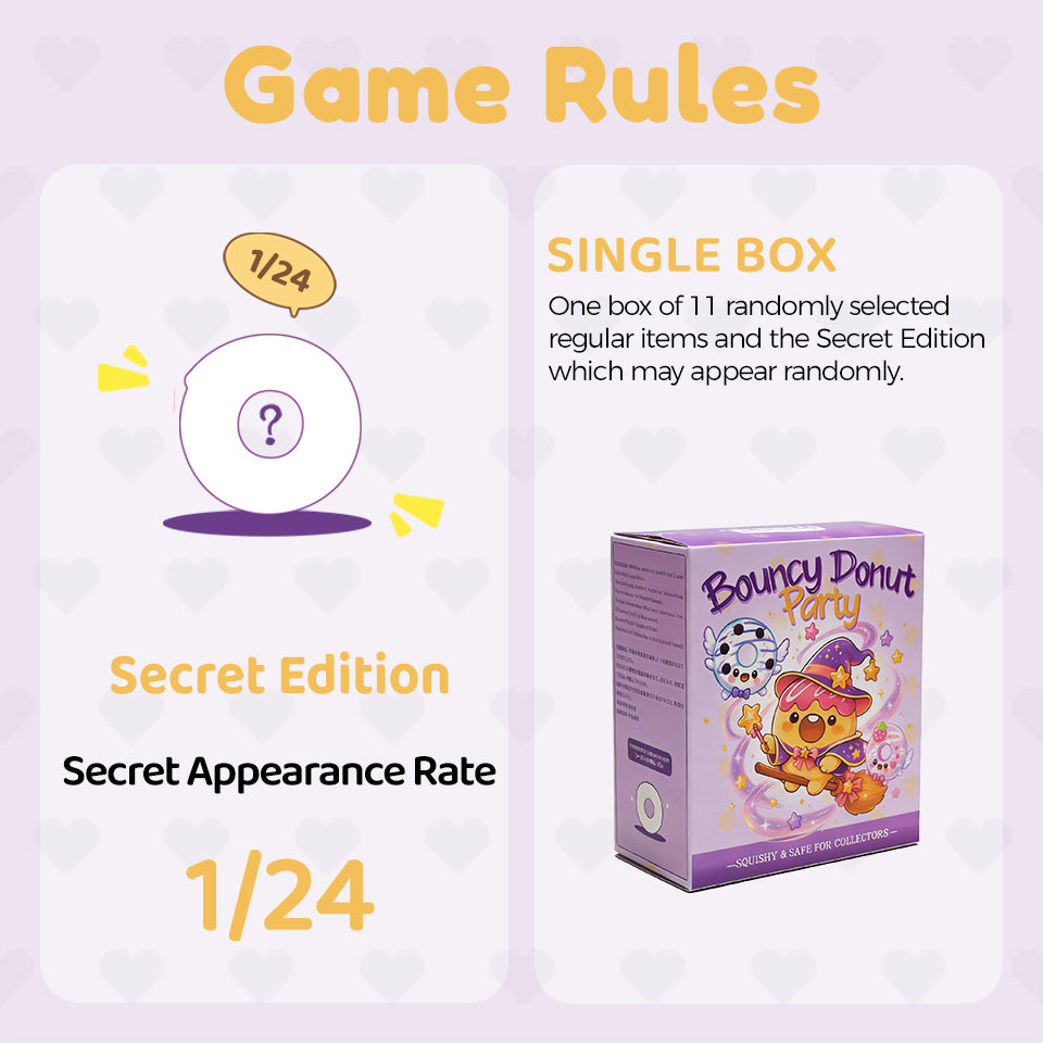 [EVERJOllY]-Bouncy Donut Party【No returns or exchangesonce opened】.taba squishy -blind boxes