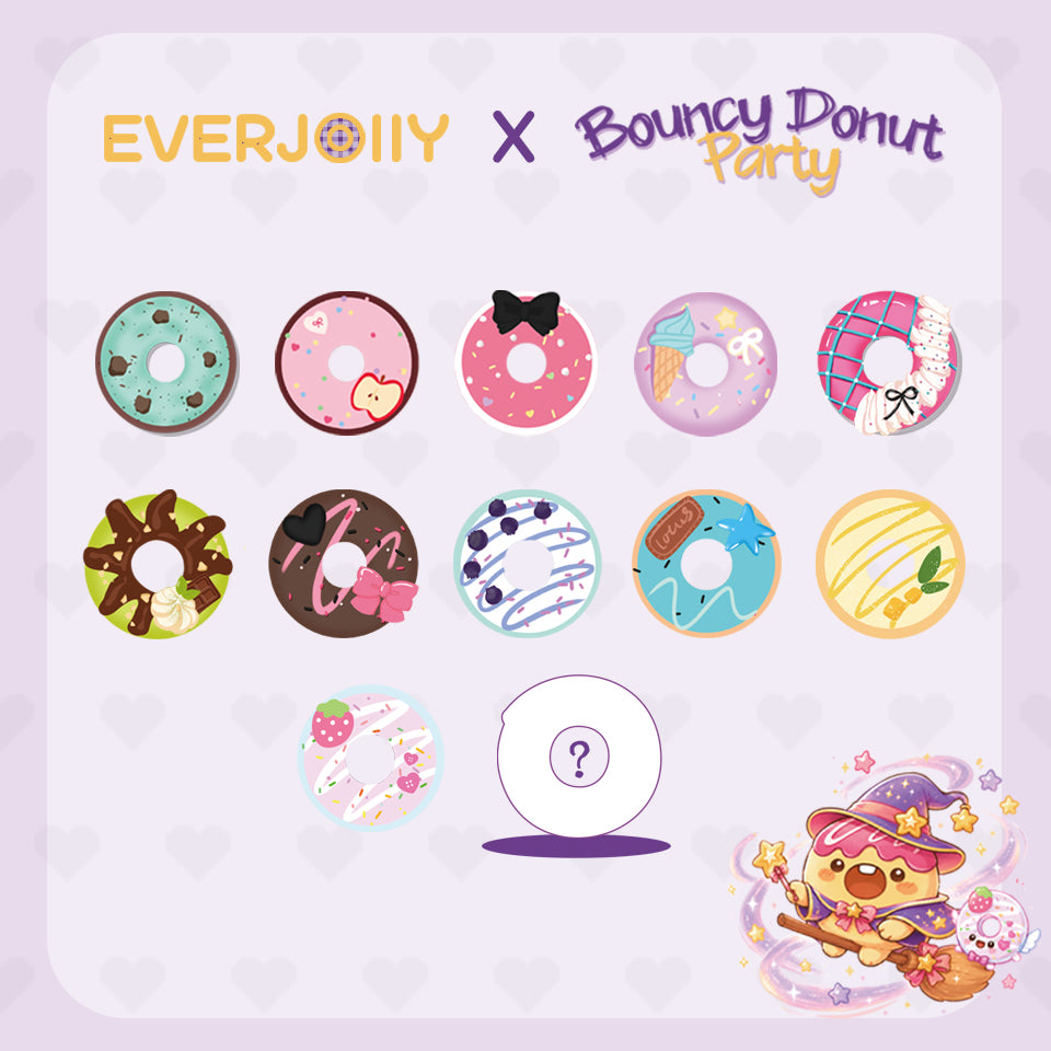 [EVERJOllY]-Bouncy Donut Party【No returns or exchangesonce opened】.taba squishy -blind boxes