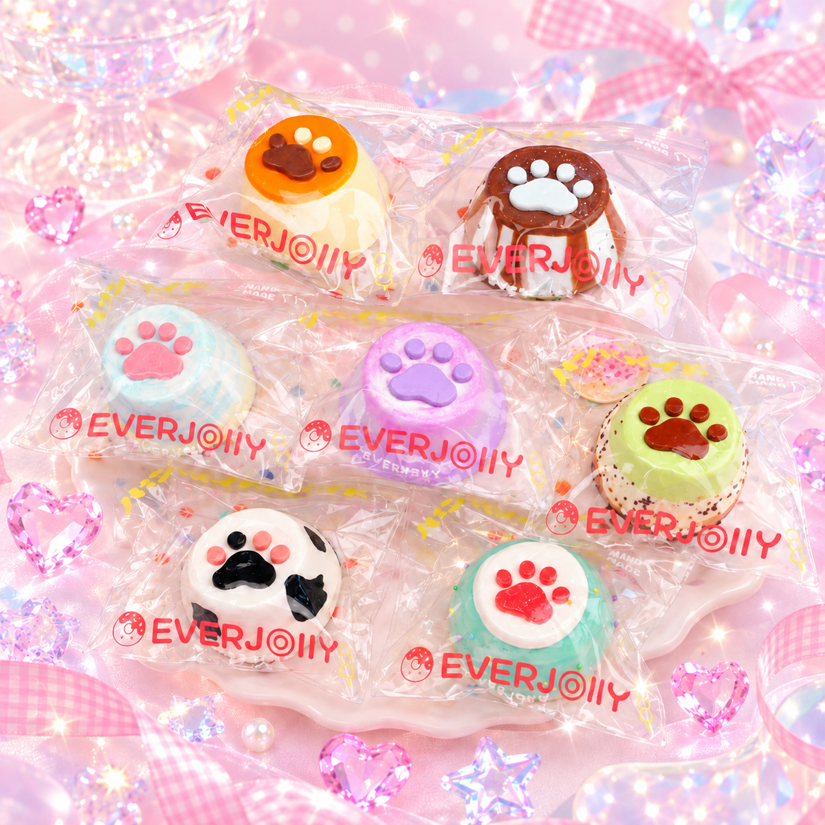 Everjolly Paw Party  -【Muddy and Coconut Oil Texture 】【No retums if open】【Blind Box】【250g-265g】