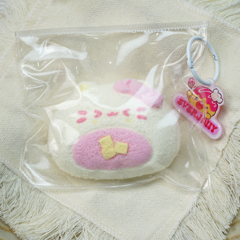 [EVERJOLLY]‑Fluffy Kitty Cute Soft Squishy Toy 【Non‑edible】Stress Relief Squeeze Fidget Toy